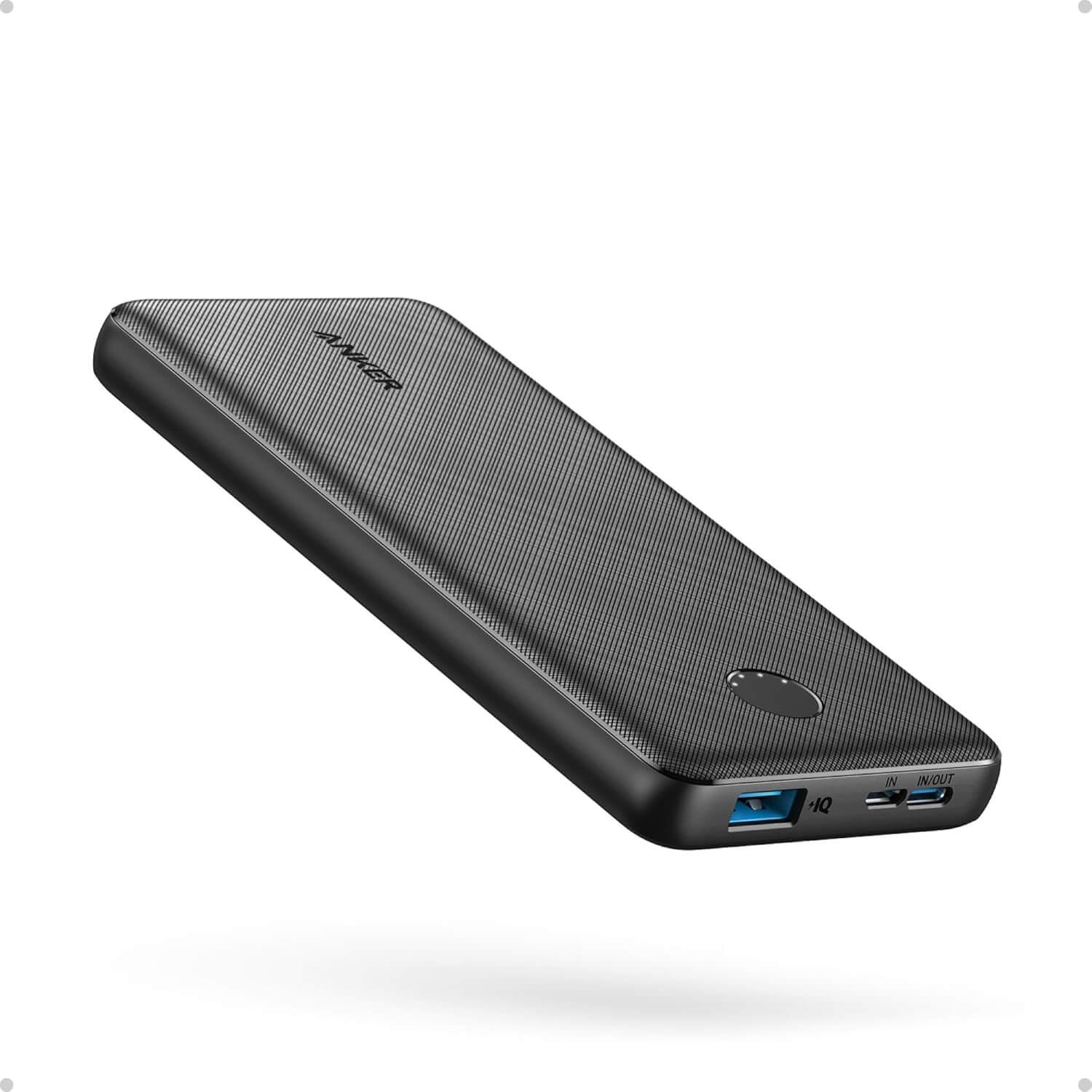Anker Power Bank(PowerCore 10K), Compact Travel-Ready 10,000mAh Battery Pack with PowerIQ Charging Technology