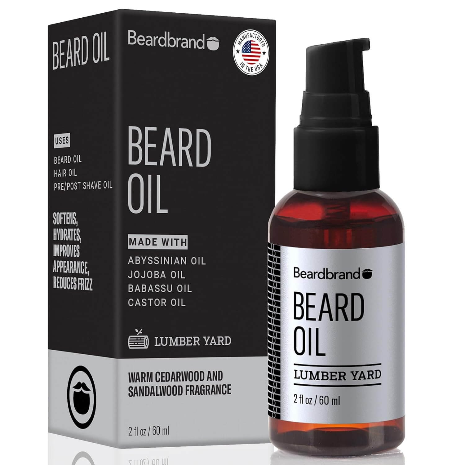 Beardbrand Beard Oil for Men with Jojoba & Vitamin E