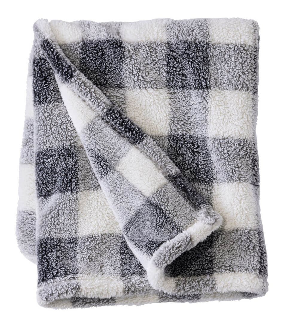 L.L. Bean Cozy Plush Throw, Plaid