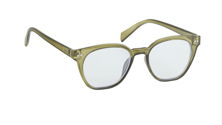 World Market Dark Olive Recycled Blue Light Blocking Glasses